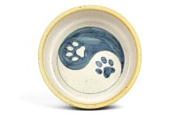 Keramikfutternapf blau, Yin & Yang