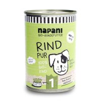 Bio-Dosenfutter für Hunde, Rind pur, 400g