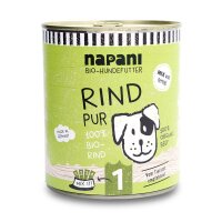 Bio-Dosenfutter für Hunde, Rind pur, 800g