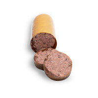 Nassfutter für Hunde, Reh pur im Kunstdarm, 800g